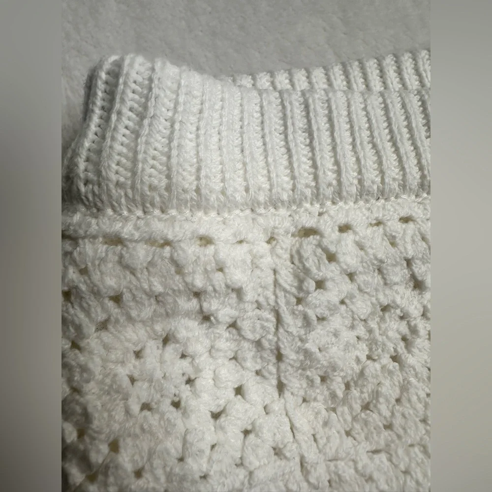 Art Class Sweater Knit Skirt Girls Size Medium 7/8 White Elastic Waist Lined - Picture 8 of 10